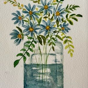 Vibrant Floral Watercolor painting